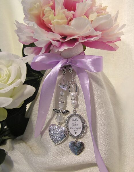 Wedding day keepsake gift for Bride good luck bouquet charm
