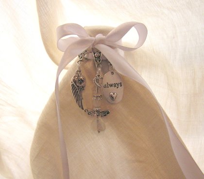 White Angel Baby Remembrance Charm