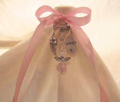 Pink Angel Baby Girl Remembrance Charm